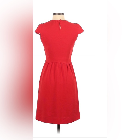 J Crew Red Dress with Pockets - Picture 2 of 4